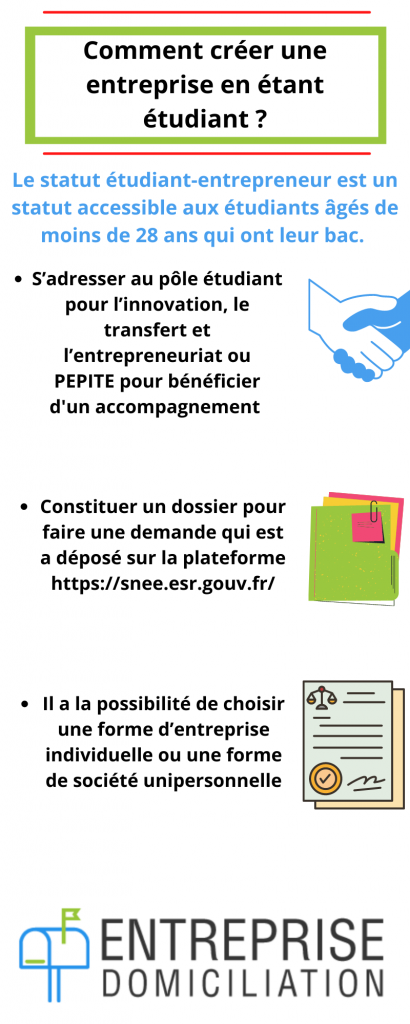 créer une entreprise en étant étudiant